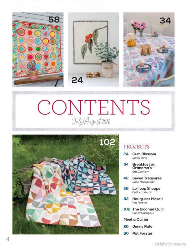 Коллекция проектов для рукодельниц в журнале &laquo;Quilters Companion №140 2026&raquo;