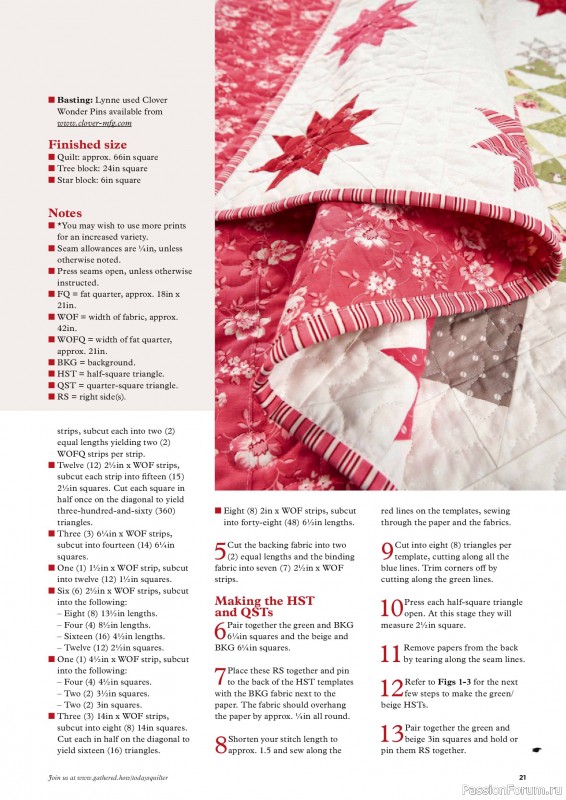 Коллекция проектов для рукодельниц в журнале «Todays Quilter №132 2025»