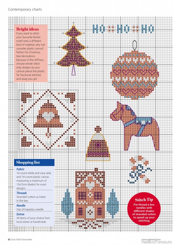 Коллекция вышивки в журнале «Cross Stitch Favourites - Christmas 2025»