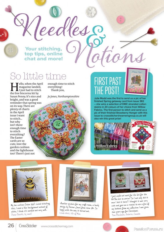 Коллекция вышивки в журнале «CrossStitcher №383 2022»