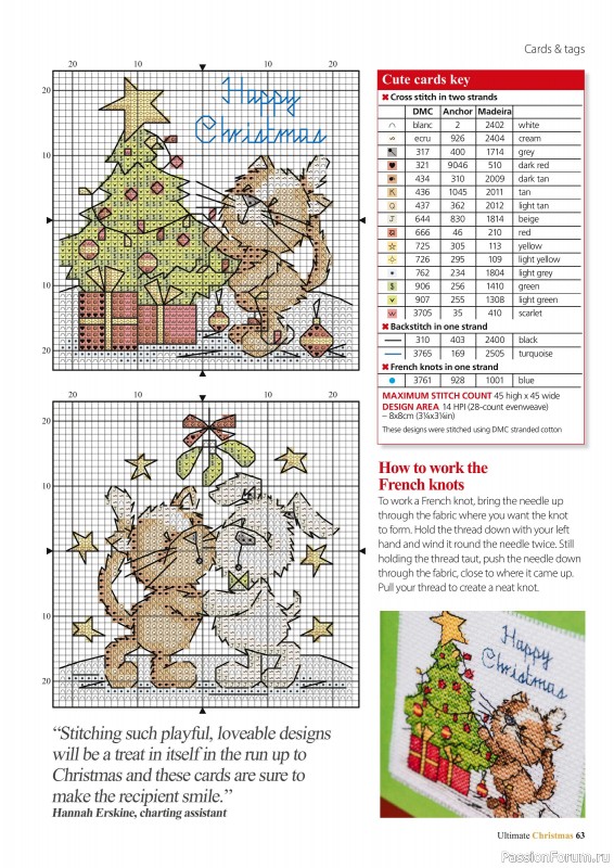 Коллекция вышивки в журнале «Ultimate CrossStitch - Christmas 2025»
