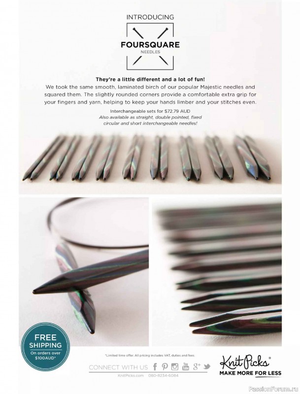 Вязаные модели спицами в журнале &laquo;Australian Knitting Vol.18 №1 2026&raquo;