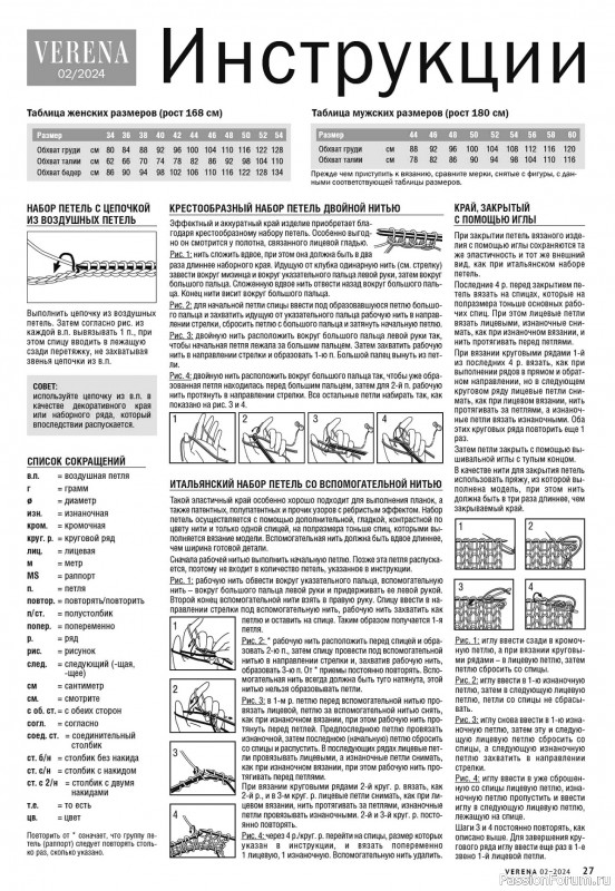 Вязаные модели в журнале «Verena №2 2024»