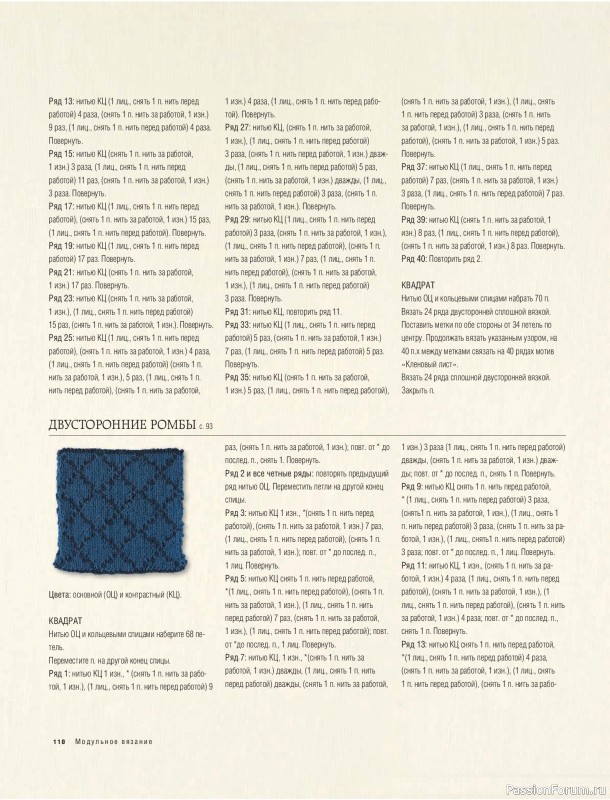 Вязаные проекты в книге &laquo;Модульное вязание на спицах&raquo;.
