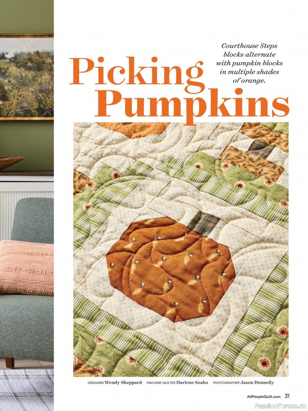 Коллекция проектов для рукодельниц в журнале «American Patchwork & Quilting №196 2025»