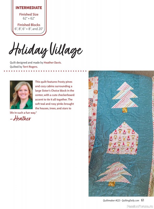 Коллекция проектов для рукодельниц в журнале «Quiltmaker - Winter 2026»