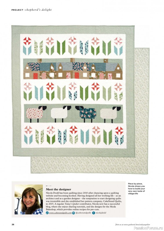Коллекция проектов для рукодельниц в журнале «Todays Quilter №128 2025»