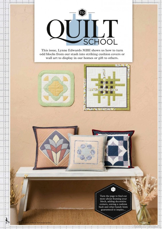 Коллекция проектов для рукодельниц в журнале «Todays Quilter №130 2025»