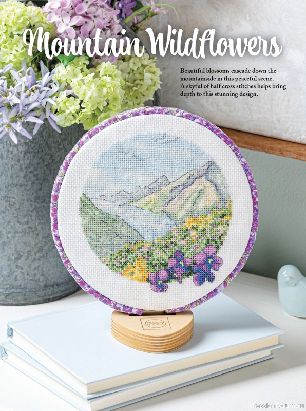 Коллекция вышивки в журнале «Just CrossStitch - Spring 2024»