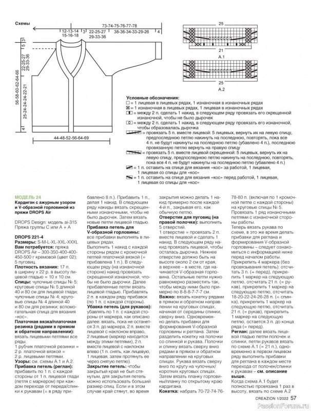 Вязаные модели для всей семьи в журнале "Creazion №1 2022"