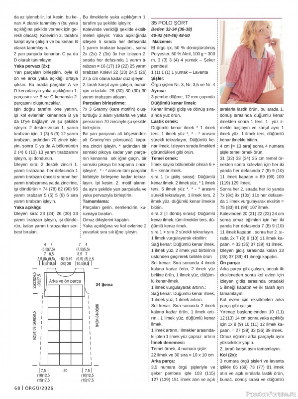 Вязаные модели в журнале &laquo;Burda Orgu №1 2026&raquo;