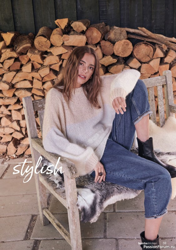 Вязаные модели в журнале «Burda Stricken №6 2022»