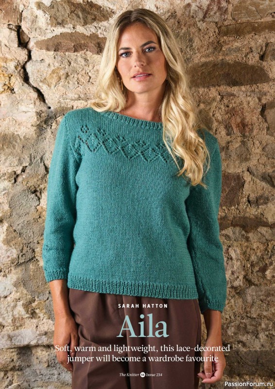 Вязаные проекты спицами в журнале &laquo;The Knitter №234 2026&raquo;