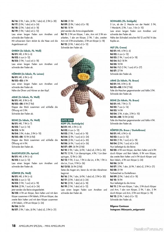 Вязаные проекты в журнале «Amigurumi Spezial - Mini №2 2025»