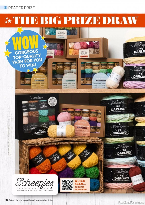 Вязаные проекты в журнале «Simply Knitting №271 2025»