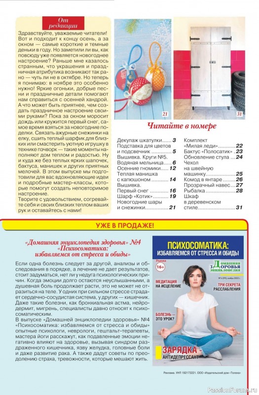 Коллекция проектов для рукодельниц в журнале «Делаем сами №22 2025»