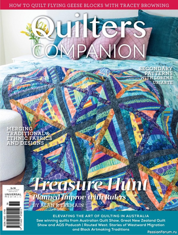 Коллекция проектов для рукодельниц в журнале «Quilters Companion №135 2025»