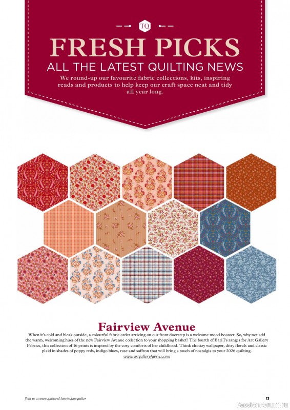 Коллекция проектов для рукодельниц в журнале «Todays Quilter №135 2025»