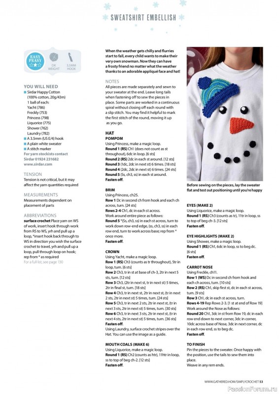 Вязаные проекты крючком в журнале «Your Crochet Christmas - 2023»