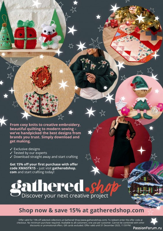 Вязаные проекты спицами в журнале «The Knitter №221 2025»