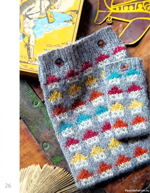 Вязаные проекты в книге «More Easy Fairisle Knits».
