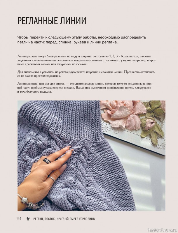 Вязаные проекты в книге &laquo;Реглан сверху&raquo;.