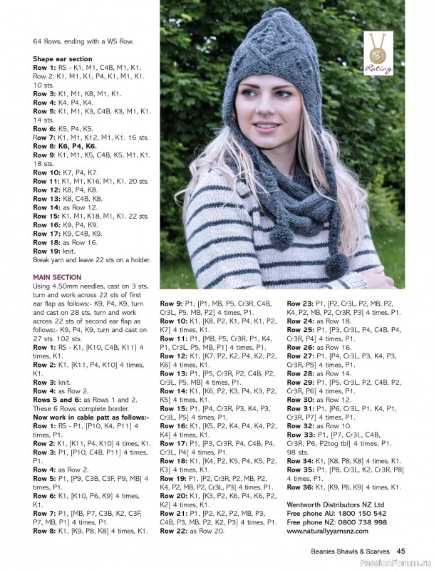 Вязаные проекты в журнале «Beanies Shawls & Scarves №7 2025»