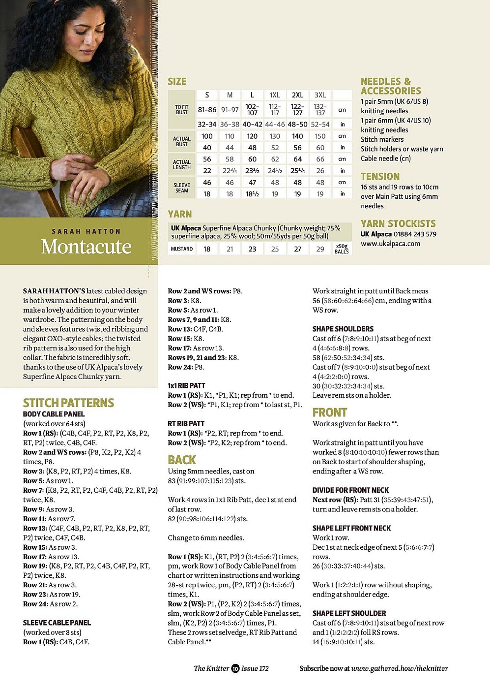 Коллекция трикотажной одежды в журнале "The Knitter №172 2021"