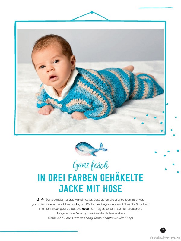 Вязаные модели для детей в журнале «Baby Maschenmode №61 2024»