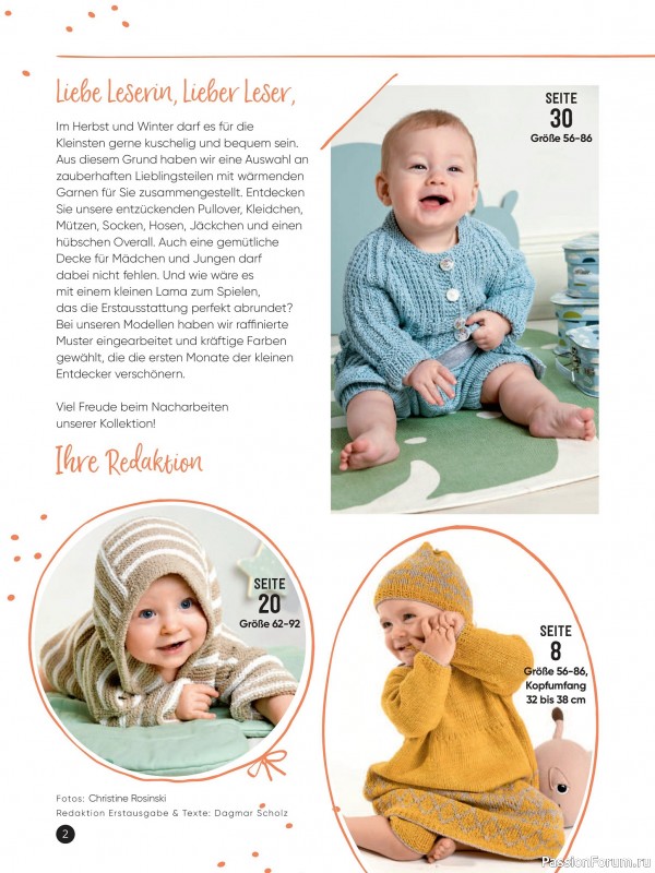 Вязаные модели для детей в журнале «Baby Maschenmode Sonderheft BM 011 2025»