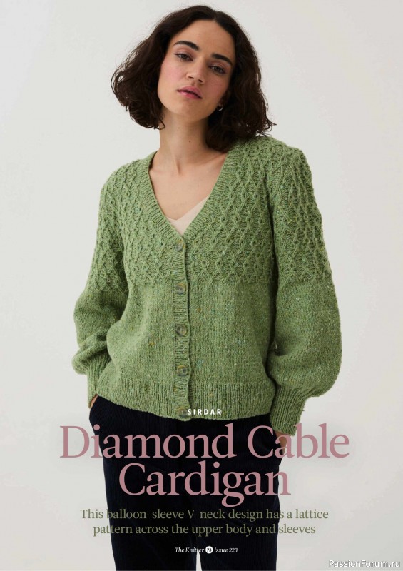 Вязаные проекты спицами в журнале &laquo;The Knitter №223 2025&raquo;