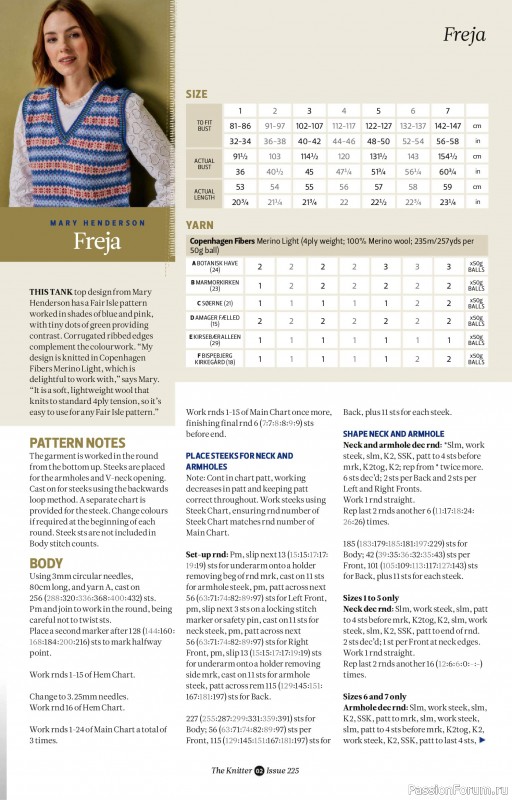 Вязаные проекты спицами в журнале &laquo;The Knitter №225 2026&raquo;