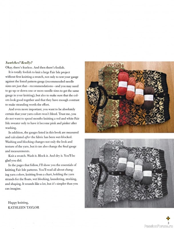 Вязаные проекты в книге «Fearless Fair Isle Knitting»