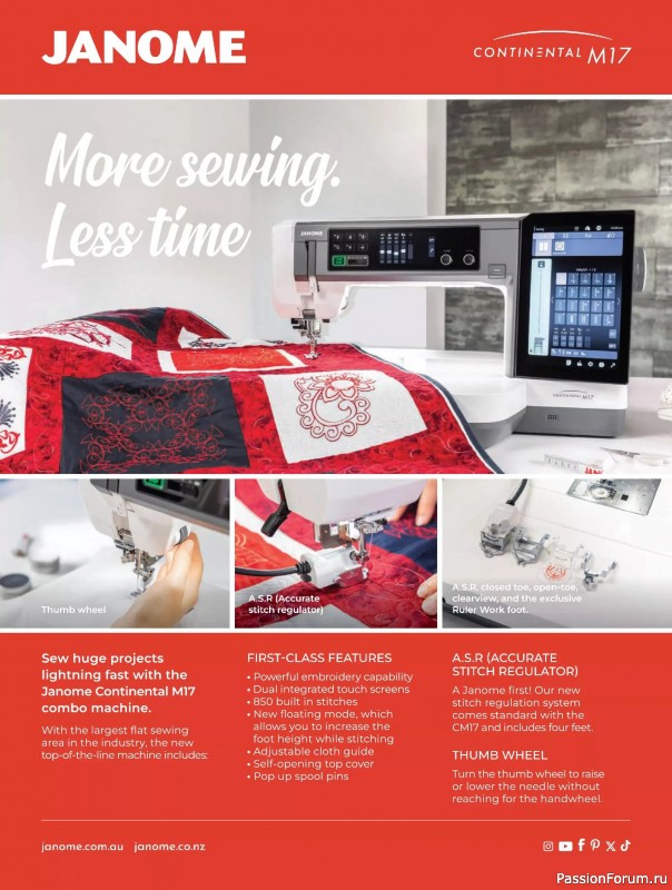 Коллекция проектов для рукодельниц в журнале «Quilters Companion №136 2025»