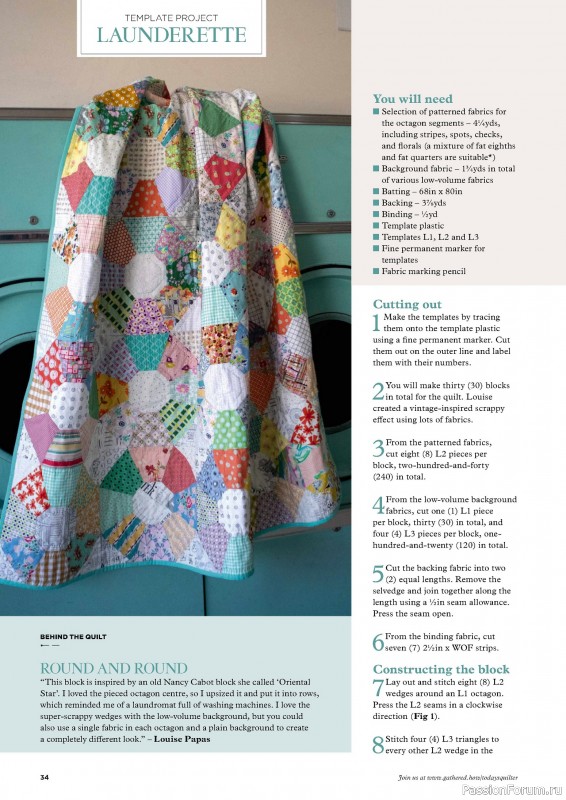 Коллекция проектов для рукодельниц в журнале «Todays Quilter №122 2024»