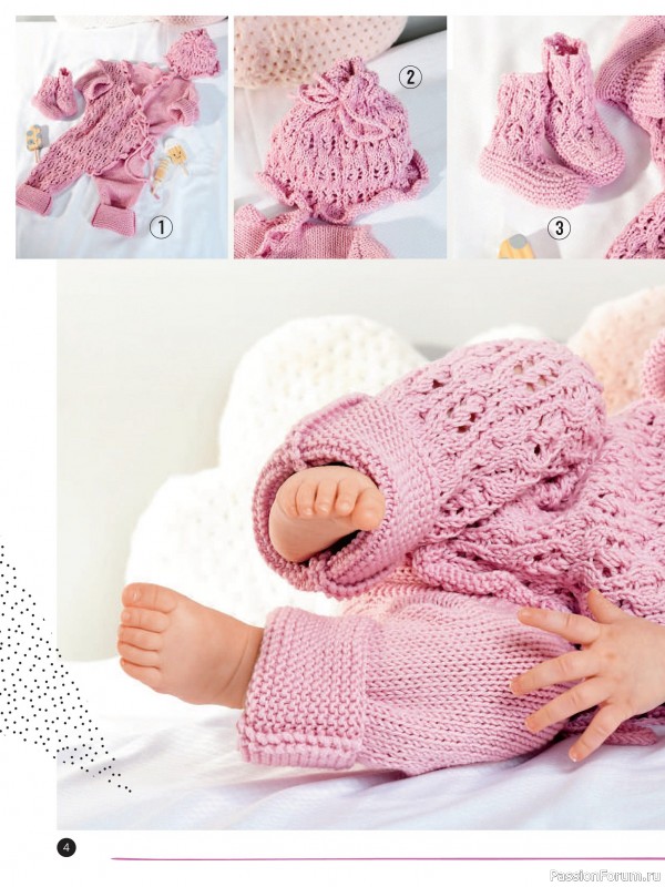 Вязаные модели для детей в журнале «Baby Maschenmode Sonderheft BM 011 2025»