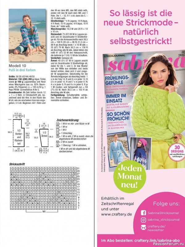Вязаные модели в журнале «Sandra Sonderheft SA294 2025»