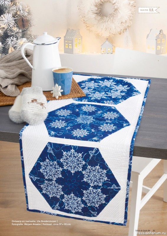 Коллекция проектов для рукодельниц в журнале «Stitch & Quilt №94 Kerstspecial 2025»