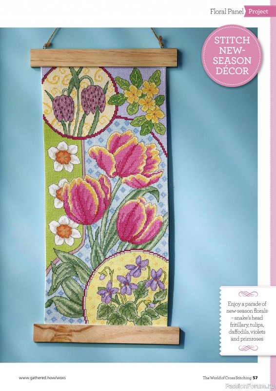 Коллекция вышивки в журнале «The World of Cross Stitching №331 2023»