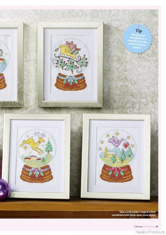 Коллекция вышивки в журнале «Ultimate Crossstitch Christmas №7 2025»
