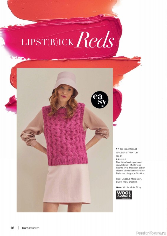 Вязаные модели в журнале «Burda Stricken №1 2025»
