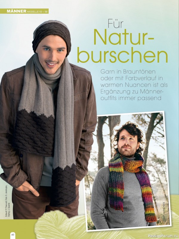 Вязаные модели в журнале &laquo;Hundert Seiten voller Ideen №1 2026 - Tucher & Schals&raquo;