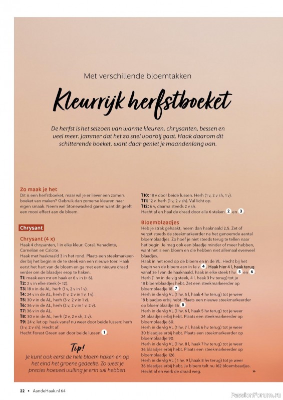 Вязаные проекты крючком в журнале «Aan de Haak №64 2025»