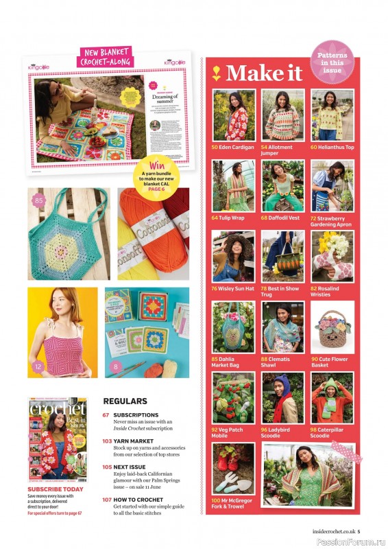 Вязаные проекты крючком в журнале &laquo;Inside Crochet №189 2026&raquo;