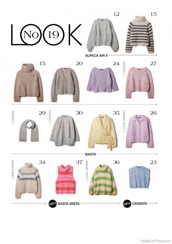 Вязаные проекты в журнале « Lana Grossa LookBook № 19 2025»