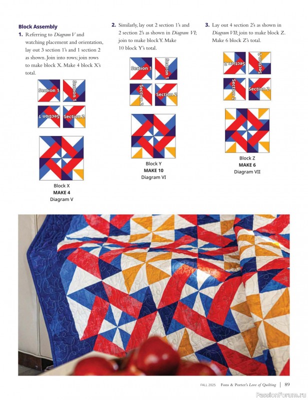 Коллекция проектов для рукодельниц в журнале «Fons & Porter’s Love Of Quilting - Fall 2025»