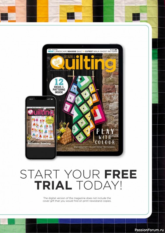 Коллекция проектов для рукодельниц в журнале «Love Patchwork & Quilting №154 2025»