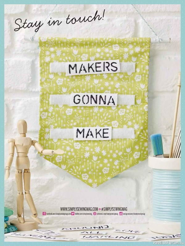 Коллекция проектов для рукодельниц в журнале «Simply Sewing Special 2026».