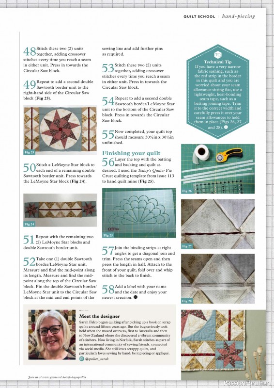 Коллекция проектов для рукодельниц в журнале «Todays Quilter №125 2025»
