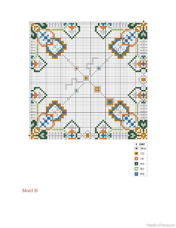 Коллекция вышивки в книге «Cross-Stitch Mandalas»